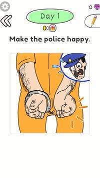 吸引快乐警察Draw Happy Police