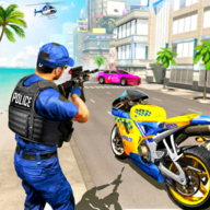 美国警察摩托追逐战(US Police Bike Gangster Chase Crime Shooting Game)