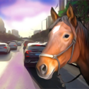 在交通中骑马(Horse Riding in Traffic)