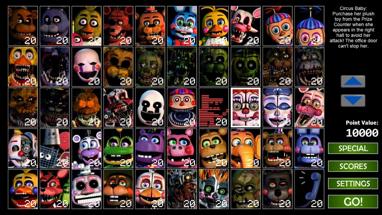 玩具熊午夜后宫版（Ultimate Custom Night）