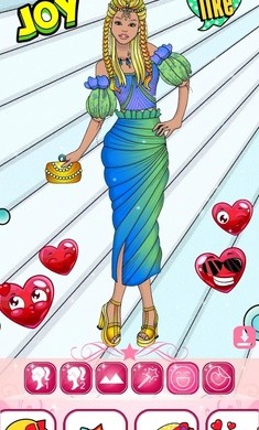 女孩装扮和涂色书(ColoringDressUp)