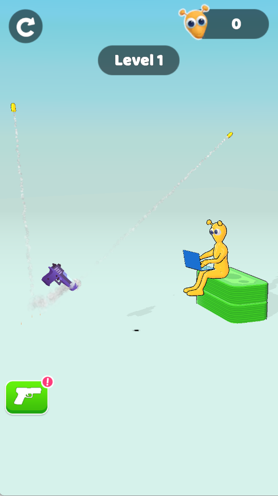 枪械翻转布娃娃射击