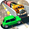 火车与撞车比赛Train Vs Car Crash Racing Games