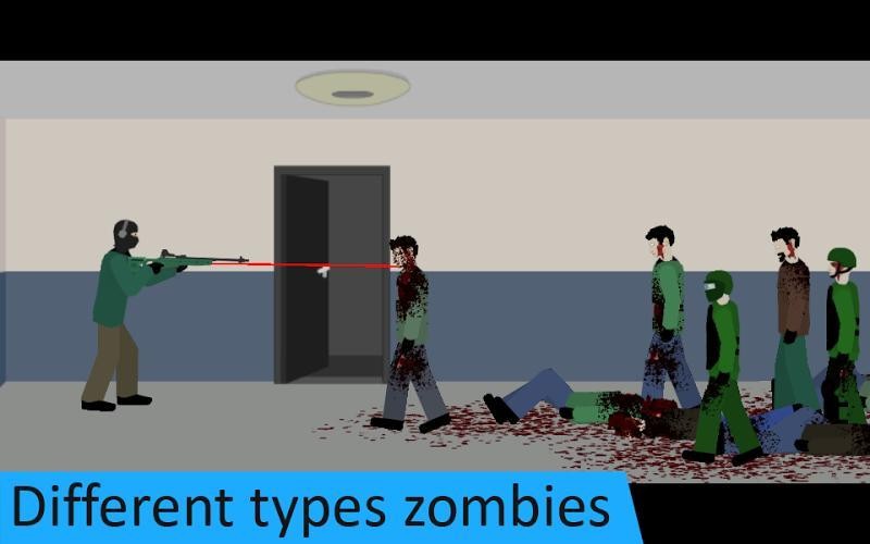 死亡射击防御与清理Flat Zombies