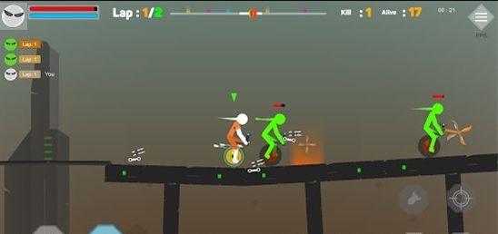 火柴人玩偶快乐的轮子Stickman Ragdoll Happy Wheel