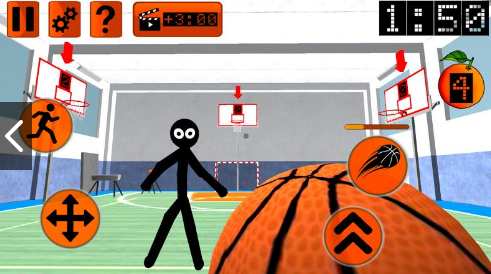 火柴人邻居篮球教练3D(Stickman Neighbor. Basketball Basics Teacher)