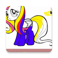 美丽的小马着色Coloring Horse Beautiful Pony