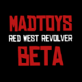 像素红色左轮手枪Madtoys Red West Revolver