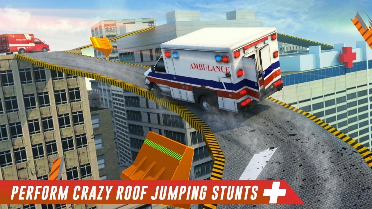 不可能特技Roof Jumping Ambulance Driving S