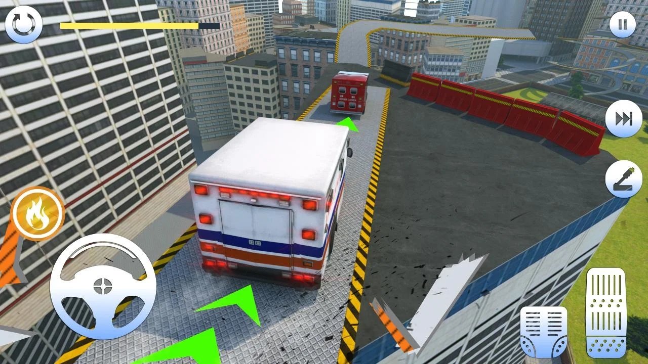 不可能特技Roof Jumping Ambulance Driving S