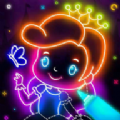 孩子们的发光绘画Glow Coloring